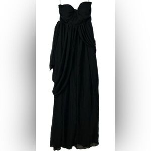 Birds Grey Grace Black Chiffon Convertible Bridesmaid Dress
